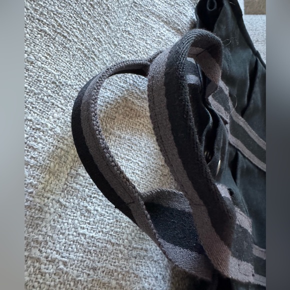 Hermes Fourre Tout Tote Black and Dark Gray Cotton Canvas bag - Picture 6 of 6